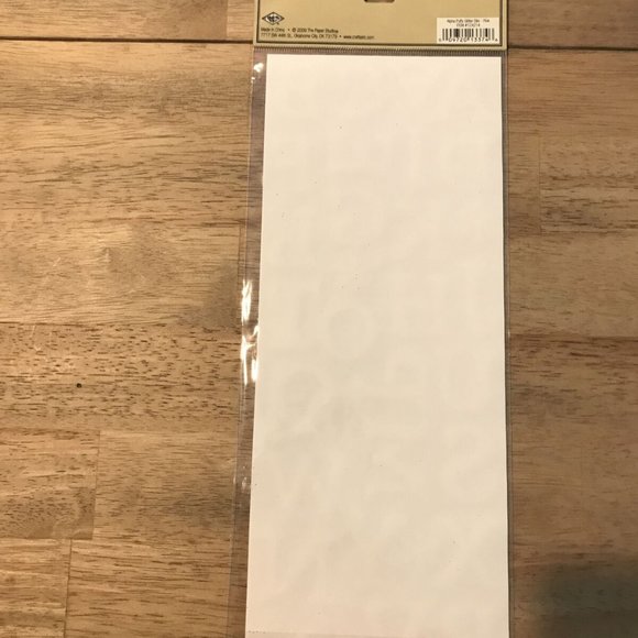 The Paper Studio Pink Glitter Alphabet Letter Puffy Stickers - Picture 2 of 2